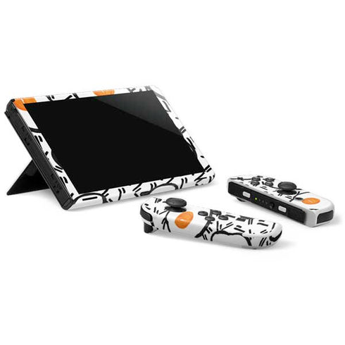 Bouffants and Broken Hearts Eggs Nintendo Switch OLED (2021) Skin